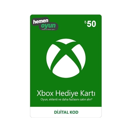 Hemenoyun Xbox 50 Tl Hediye Kartı Bakiye