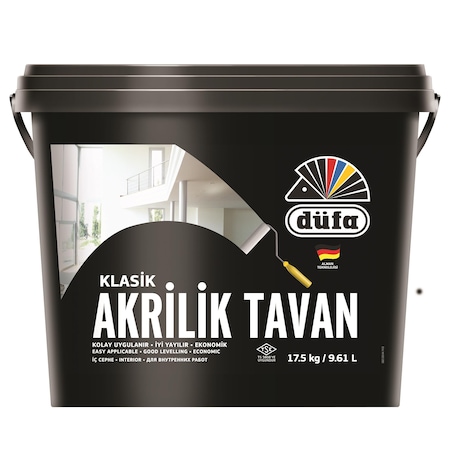 Düfa Akrilik Tavan Boyası Beyaz 17.5 Lt