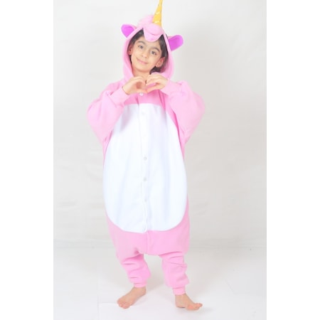 Çocuk Kigurumi Unicorn Kostümü Hayvan Kostümü