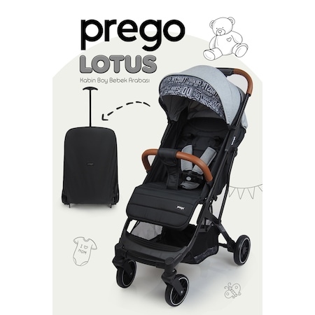 Prego Lotus Tek Elle Katlanabilir Kabin Boy Bebek Arabası