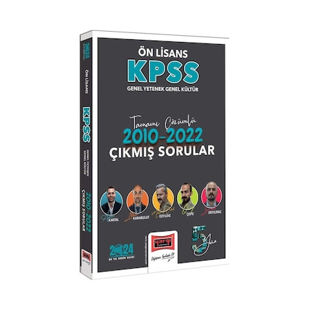 Yargı Yayınları 2024 Kpss Gy-gk Ön Lisans Tamamı Çözümlü 2010-2022 Çıkmış Sorular