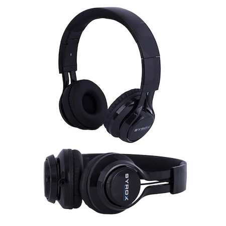 Syrox K11 Super Bass Kafa Bantlı Mikrofonlu Kulak Üstü Kulaklık
