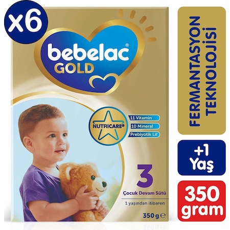 Gold 3 Çocuk Devam Sütü 1 Yaş+ Avantaj Paket 6 x 350 G