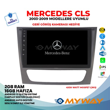 Cls W218-W219 Androıd 12 Carplay Seslı Komut Multimedya - Myway