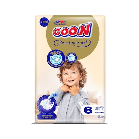 Goon Premium Soft Bant 6 Numara Bebek Bezi - 42 Adet