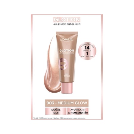 L'Oréal Paris Glotion All-In-One Doğal Işıltı 903 - Medium Glow 40 ML