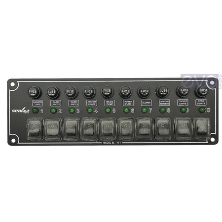 Sealux 10'Lu Yatay, Izoleli, Switch Panel, Sigortalı