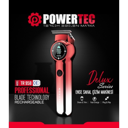 Powertec TR-958 Delux Ense Sakal Tıraş Makinesi