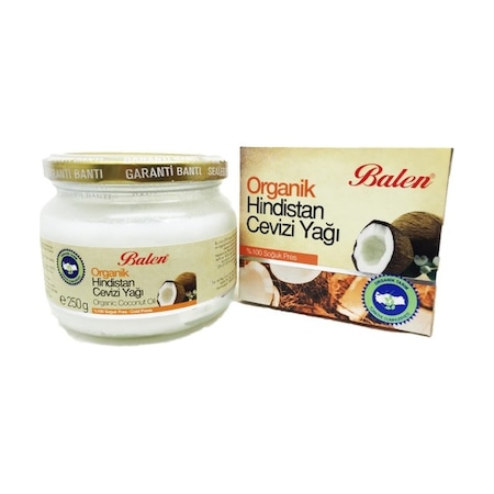 Balen Organik Hindistan Cevizi Yağı 250 G