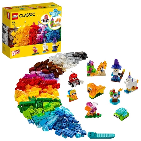 LEGO® Classic Yaratıcı Şeffaf Yapım Parçaları 11013 4+ Yaratıcı Oyuncak Yapım Seti - 500 Parça