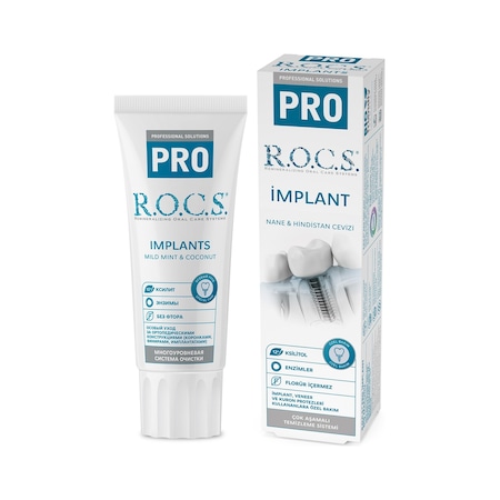 Rocs Pro İmplant Kullananlara Özel Diş Macunu 74 gr