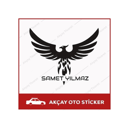 Isim Sticker Anka Sticker Isme Özel Sticker Oto Sticker Araba