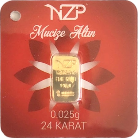 NZP Gold Mucize Gram Altın 0.025 Gram 24 Ayar