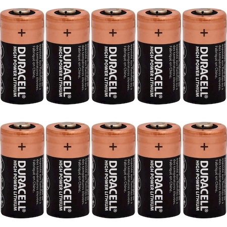 Duracell CR123A Lithium 3V Pil (Bulk - Dökme) 10 Adet