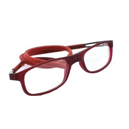 Ruling Mıknatıslı Gözlük + Gözlük Kabı Kırmızı