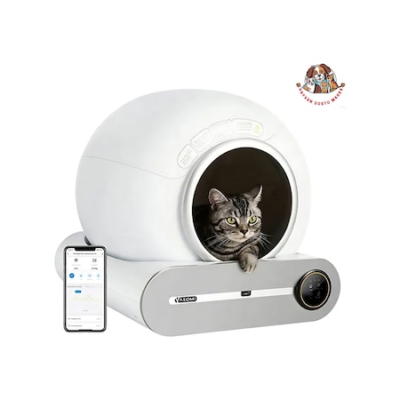 Yasomi Smart Cat Cleaner 9 L Kapasiteli ve Wifi Uygulama Bağlantı Kedi Tuvaleti