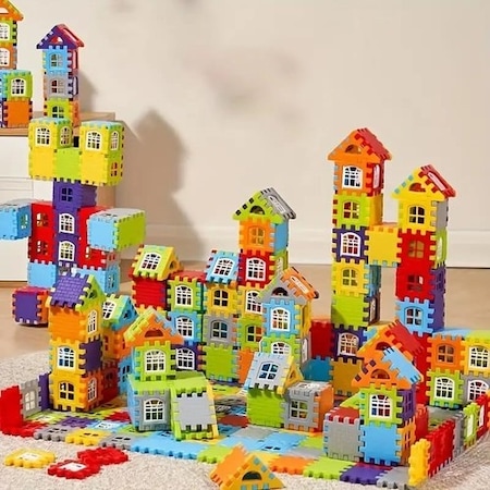 Puzzle City 3d 64 Parça Yapı Ve Tasarım Blokları Eğitici Oyuncak