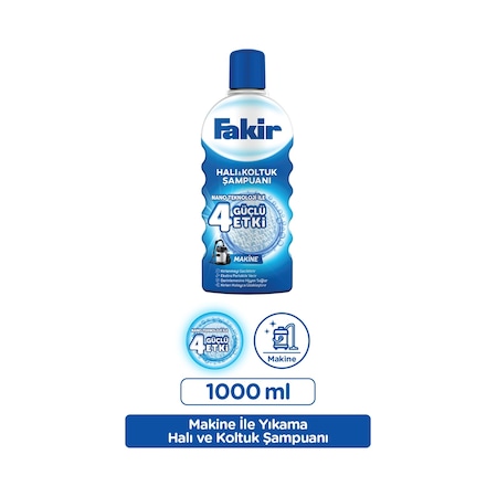 Fakir Nano Teknoloji ile Makine Halı ve Koltuk Şampuanı 1 L