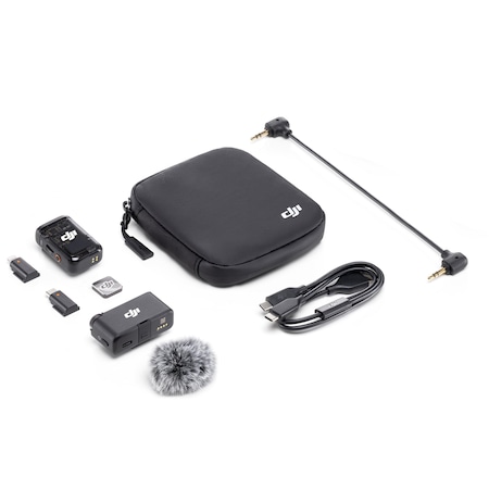 DJI Mic 2 (1 TX + 1 RX) Dijital Kablosuz Mikrofon Sistemi