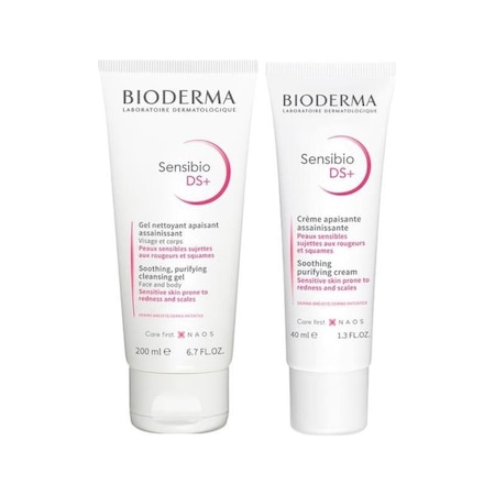 Bioderma Sensibio Ds+ Foaming Gel 200 ML + Sensibio Ds+ Cream 40 ML