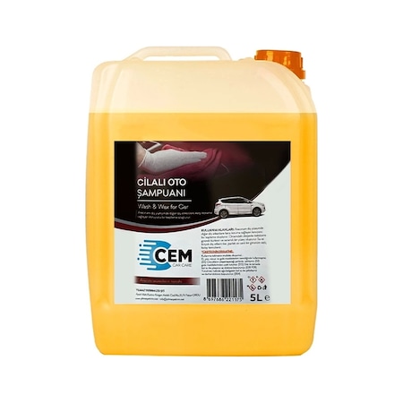 Cem Car Care Cilalı Oto Şampuan 5 Lt