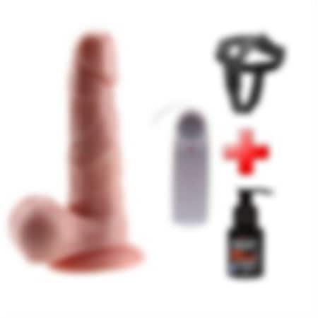 Odins Shop 19 CM Belden Bağlamalı Kumandalı Gerçekçi Titreşimli Dildo Vibratör Penis