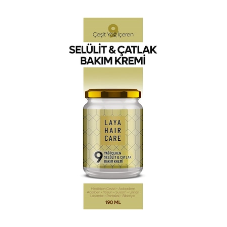 Laya Hair Care Selülit ve Çatlak Bakım Kremi 190 ML