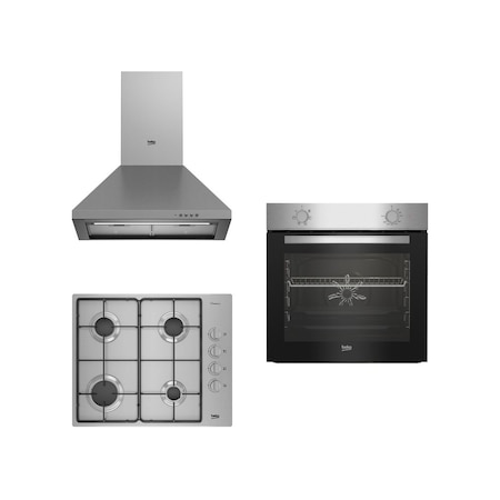 Beko Yeni Eco BFM 310 I - BOMD D 6110 EI - ADP 61420 I Ankastre Set Inox