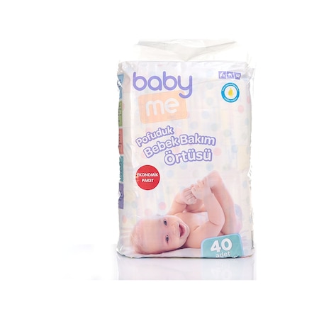 Baby Me Pofuduk Alt Değiştirme Örtüsü 60x60 Cm 40 Adet BAE-70089_NoColor