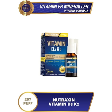 Nutraxin Vitamin D3K2 Sprey 30 ML