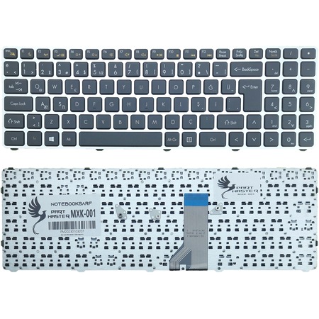 Casper Uyumlu AETWDA00010, AETWDU00010 Notebook Klavye (Siyah)