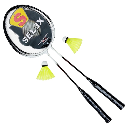 Selex Thunder Badminton Seti (2 Raket + 2 Top) Taşıma Kılıflı