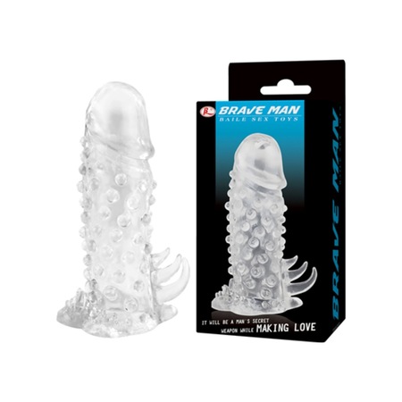 Hızlı Express Baile Enlarge Sleeve 14 Cm Tırtıklı Süper Kalite Penis Kılıfı Dildo
