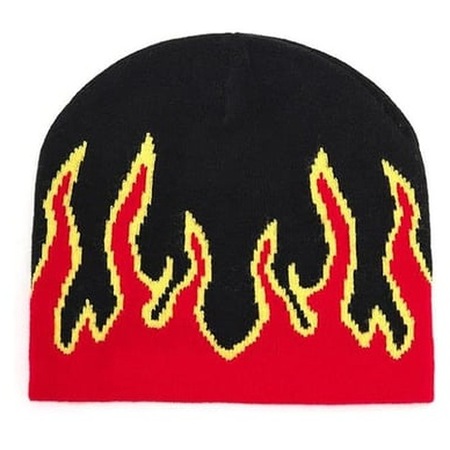 Red Flame Unisex Bere