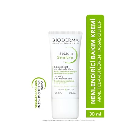 Bioderma Sebium Sensitive Hassas ve Düzensiz Ciltler için Krem 30 ML