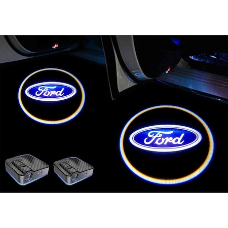 Ford Pilli Yapıştırmalı Kapı Altı Led Hayalet Logo