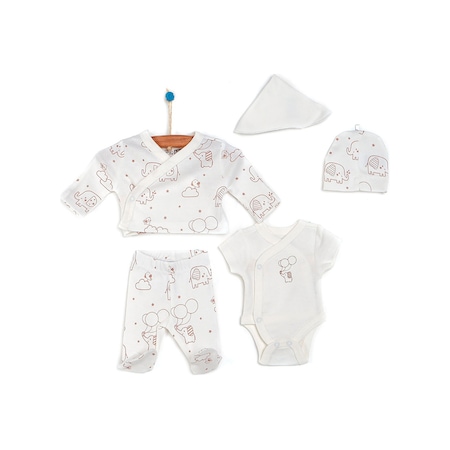 Hellobaby Yenidoğan 5 Parça Prematüre Set Unisex 5li Yeni Doğan 23YHLBUPRE001001