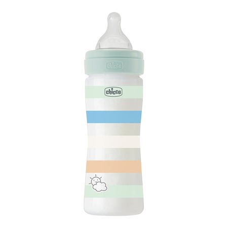 Chicco Wellbeing Orta Akış Mavi Pp Biberon 250 Ml 2+ Ay CHI-2862320000