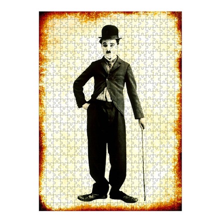 Tablomega Ahşap Mdf Puzzle Yapboz Charlie Chaplin 3