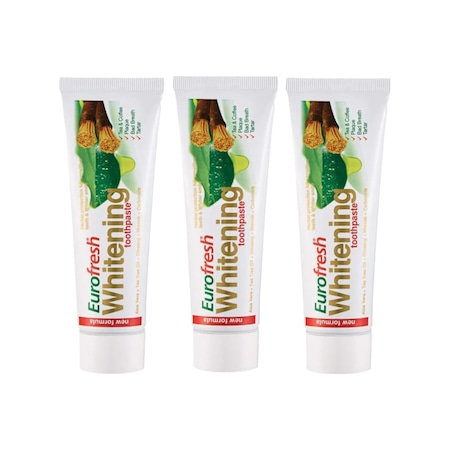 Farmasi Euro Fresh Whitening Aloe Veralı Misvaklı Beyazlatıcı Diş Macunu 3 x 112 G