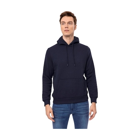 Süvari Erkek Kapişonlu Yaka Regular Kalıp Düz Sweatshirt Tr2013700311-m09