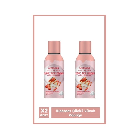 Watsons Çilekli Köpük Vücut Losyonu 2 x 75 ML