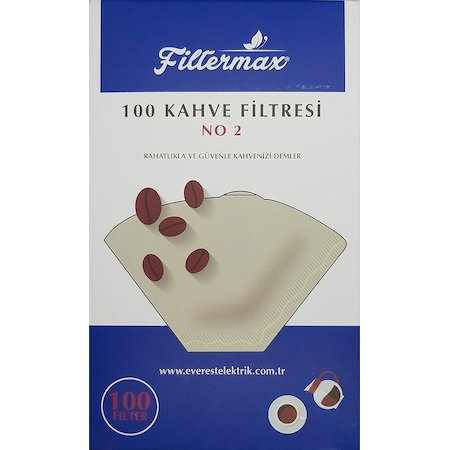 Filtermax No2 Filtre Kahve Kağıdı 100 Adet