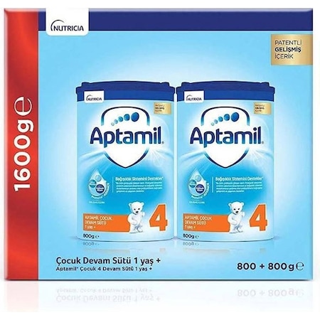 Aptamil 4 Akıllı Kutu Çocuk Devam Sütü 1+ Yaş 2 X 800 G