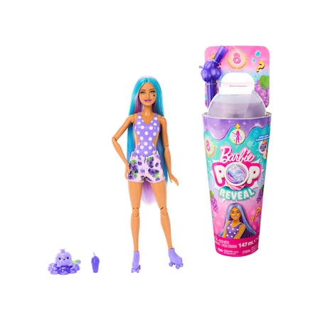 Barbie Pop Reveal Meyve Serisi - Üzüm HNW44