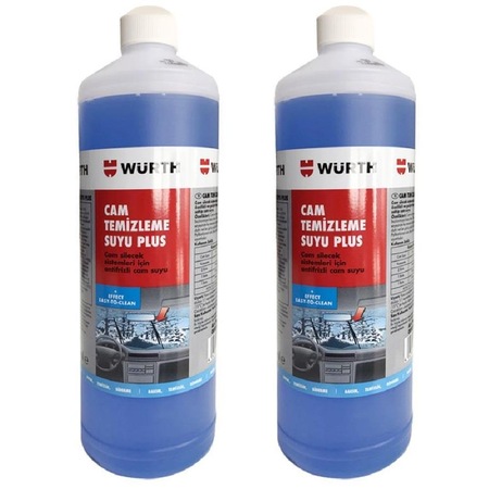 Würth 2X Konsantre Antifrizli Cam Temizleme Suyu Plus 1000 ML