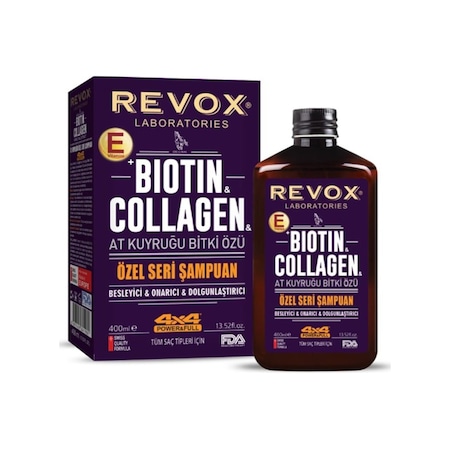 Revox Biotin & Collagen At Kuyruğu Bitki Özlü Şampuan 400 ML