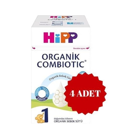 Hipp Organik Combiotic Bebek Sütü 1 Numara 800 Gr 4 Adet