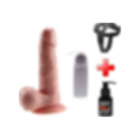 Odins Shop 17 CM Belden Bağlamalı Kumandalı Gerçekçi Titreşimli Dildo Vibratör Penis