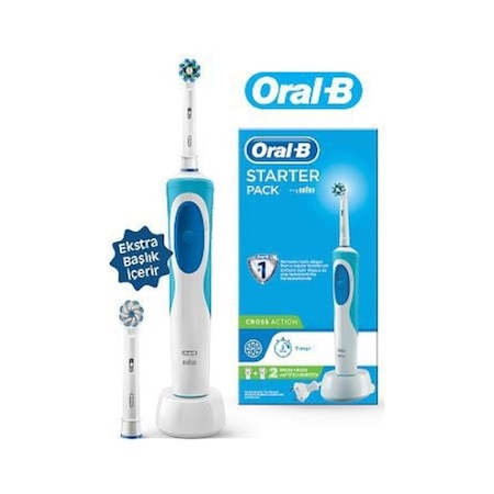 Oral-B D12 Starter Pack Cross Action Elektrikli Diş Fırçası + Yedek Başlık